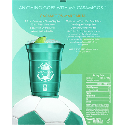 Picture of Casamigos Blanco Tequila with FIFA Edition Cocktail Shaker