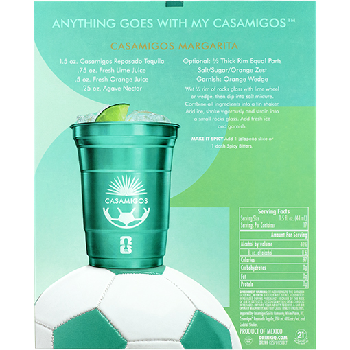 Picture of Casamigos Reposado Tequila with FIFA Edition Cocktail Shaker