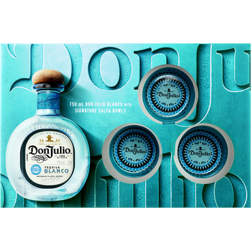 Don Julio Blanco Tequila Gift Set with Signature Salsa Bowls