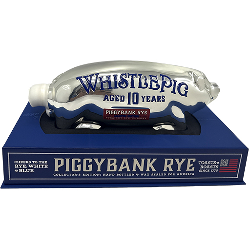Picture of WhistlePig 10 Year Old Limited Edition PiggyBank Rye, White & Blue