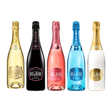 Luc Belaire Brut Gold, Rare Rose, Luxe Rose, Rare Luxe & Bleu Bundle