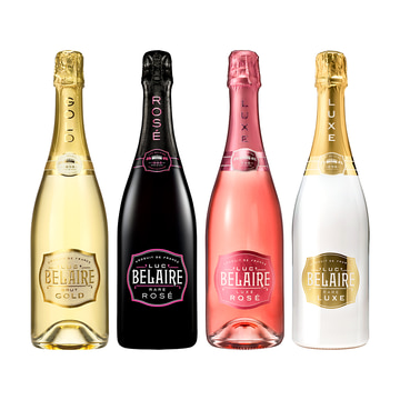 Luc Belaire Brut Gold, Rare Rose, Luxe Rose & Rare Luxe Bundle