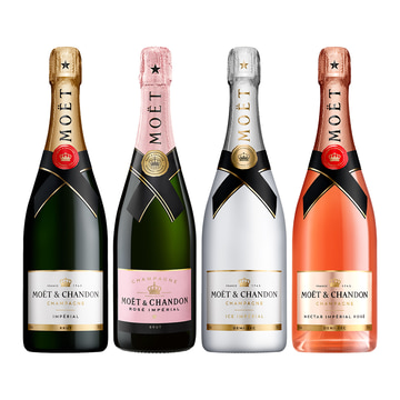 Moet & Chandon Imperial Brut, Imperial Rose, Ice Imperial & Nectar Imperial Rose Bundle