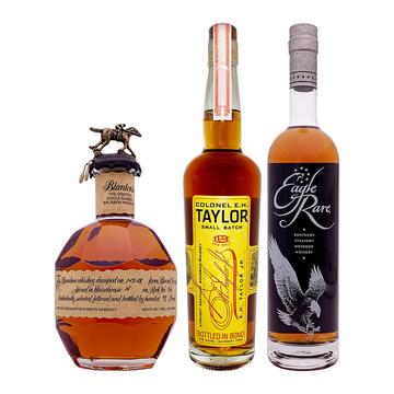 Blanton's Single Barrel, Colonel E.H. Taylor Small Batch & Eagle Rare 10 Year Old Bourbon Bundle
