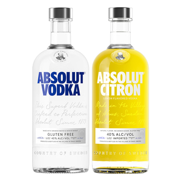 Absolut Vodka & Citron Vodka Combo