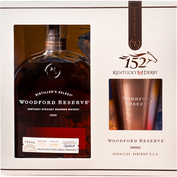 Woodford Reserve Bourbon Gift Set with 152 Kentucky Derby Edition Julep Cup