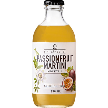 Sir. James 101 Passionfruit Martini Mocktail