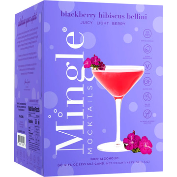 Mingle Non-Alcoholic Blackberry Hibiscus Bellini
