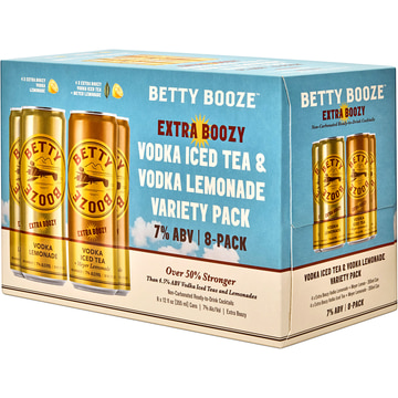 Betty Booze Extra Boozy Vodka Iced Tea & Lemonade Variety Pack